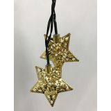 Golden Star Solar String Lights